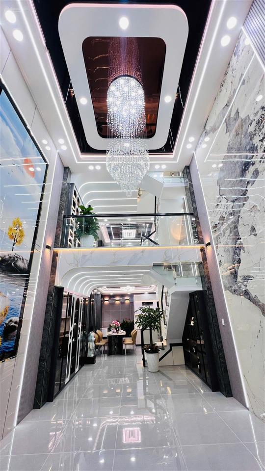 Nhà phố lửng 3 lầu  60m2  thiết kế sang trọng hiện đại full nội thất  hẻm 7m khu phân lô tx24