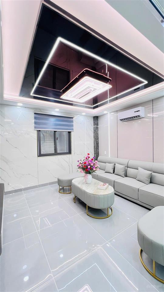 Nhà phố lửng 3 lầu  60m2  thiết kế sang trọng hiện đại full nội thất  hẻm 7m khu phân lô tx24