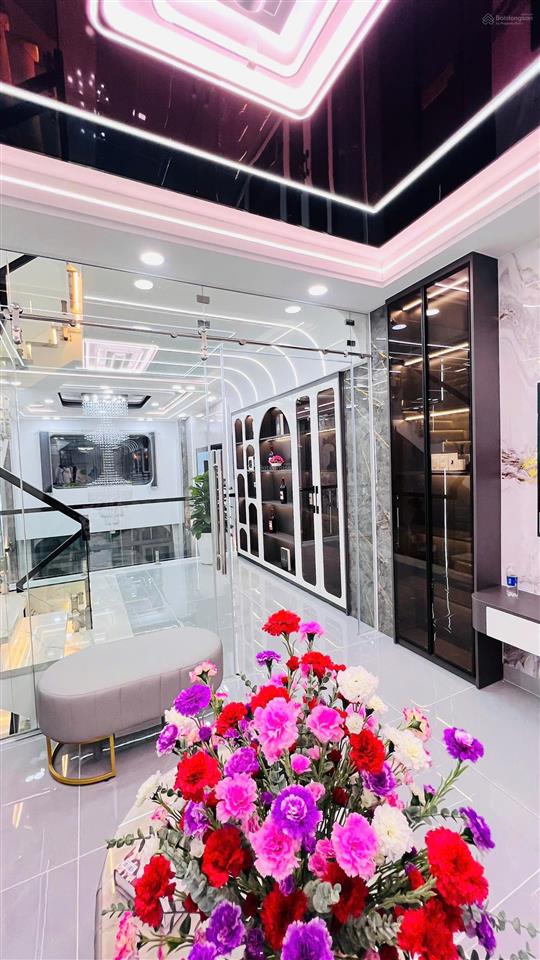 Nhà phố lửng 3 lầu  60m2  thiết kế sang trọng hiện đại full nội thất  hẻm 7m khu phân lô tx24