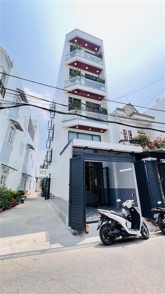 Siêu phẩm căn lô góc 2mt 5 tầng full nội thất, có ô thang máy chờ đường trần thị năm, hẻm 6m thông