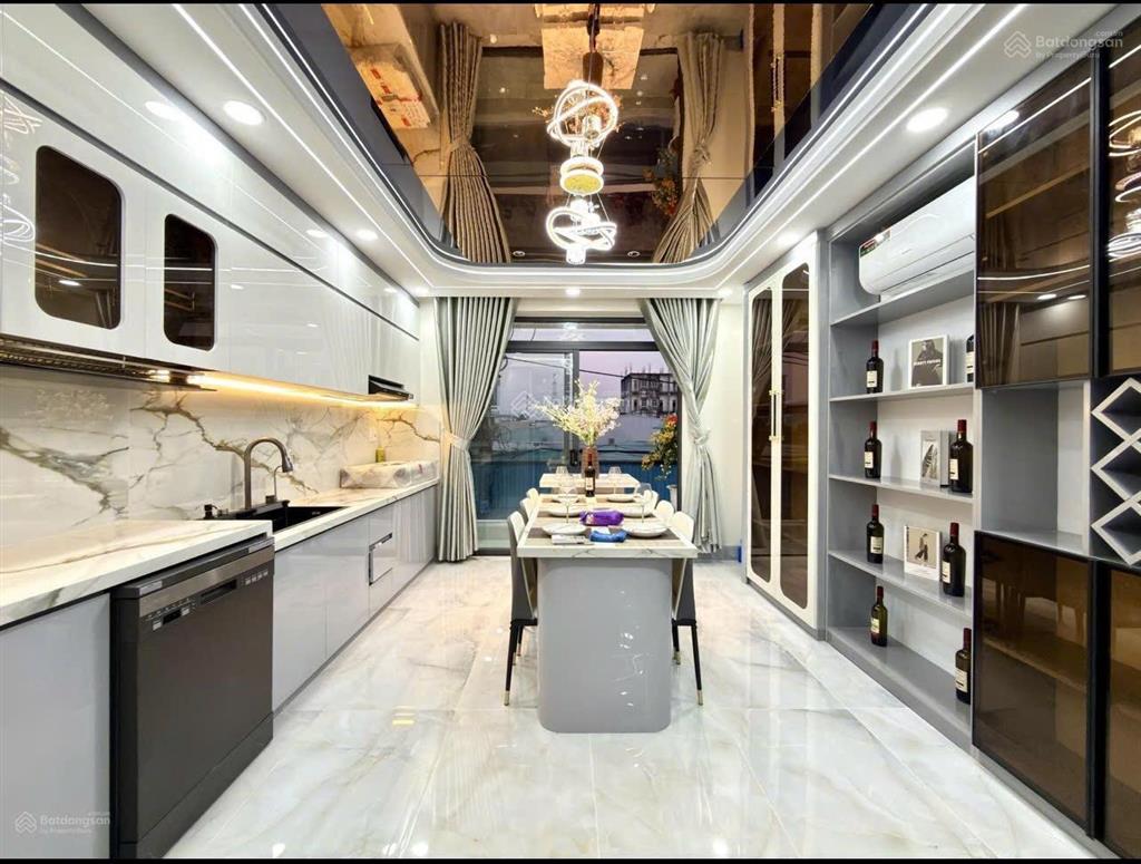 Hoa khôi xóm 6 tầng thang máy,phòng karaoke, 4m x 20m, 1/ hẻm 7m thông thạnh lộc 27, chợ cầu đồng