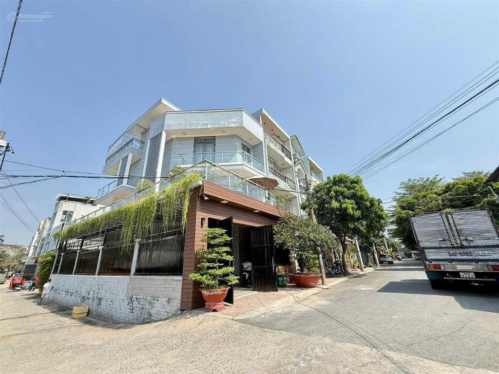 8x18m  hàng hiếm biệt thự góc 2 mặt tiền công viên đường 12m thông bàn cờ nguyễn thị búp, 4 tầng