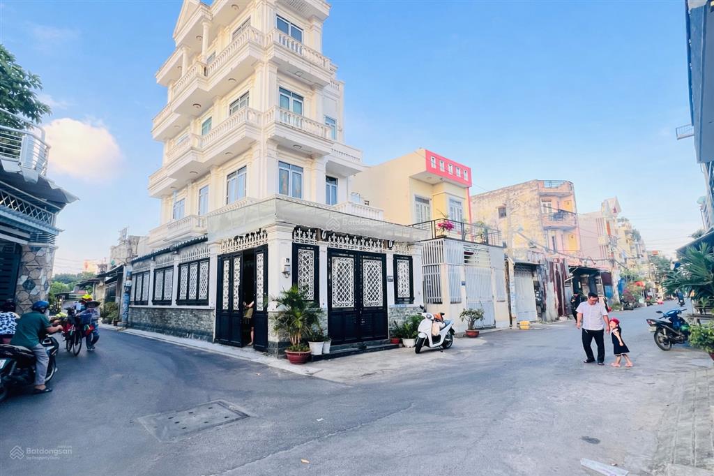 Giảm 500tr bán nhanh  4.8mx15m  nhà 5 tầng btct góc 2 mặt tiền hẻm 12m thông lâm thị hố