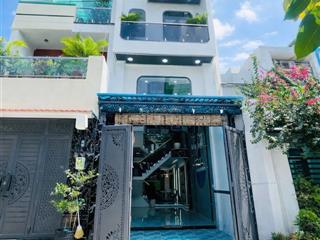 Nhà xây mới 100%  hẻm 6m xe hơi đường tân thới hiệp 06  5 tầng btct full nội thất  giáp gò vấp