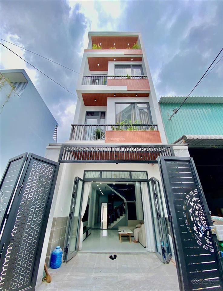 Hàng hiếm, nhỉnh 6 tỷ có căn nhà 4 tầng dài 25m  1/ ngắn chợ hiệp thành