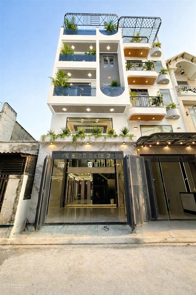 Nhà phố 5m x 16m. 5 tầng xây mới 100% full nội thất cao cấp1/ ngắn hẻm 7m đông bộ đường thới an 20