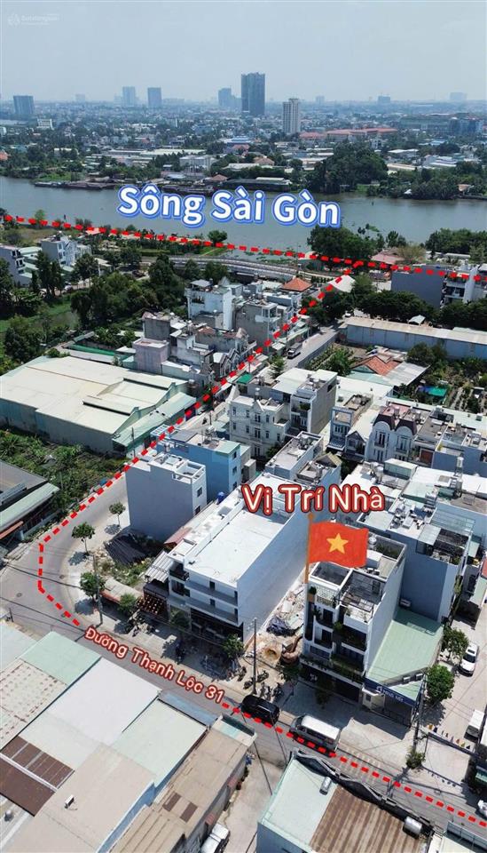 Nhỉnh 7 tỷ  nhà mặt tiền kinh doanh hà huy giáp  gần sông sài gòn  lửng 3 lầu  đường 12m thông