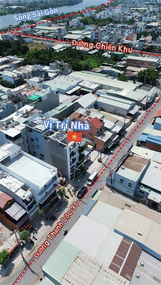 Nhỉnh 7 tỷ  nhà mặt tiền kinh doanh hà huy giáp  gần sông sài gòn  lửng 3 lầu  đường 12m thông