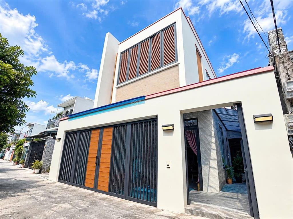 5.6 tỷbiệt thự mini phong cách màu hồng cực chất92m2  2 tầng  hẻm 7m ngay nguyễn văn quá q.12