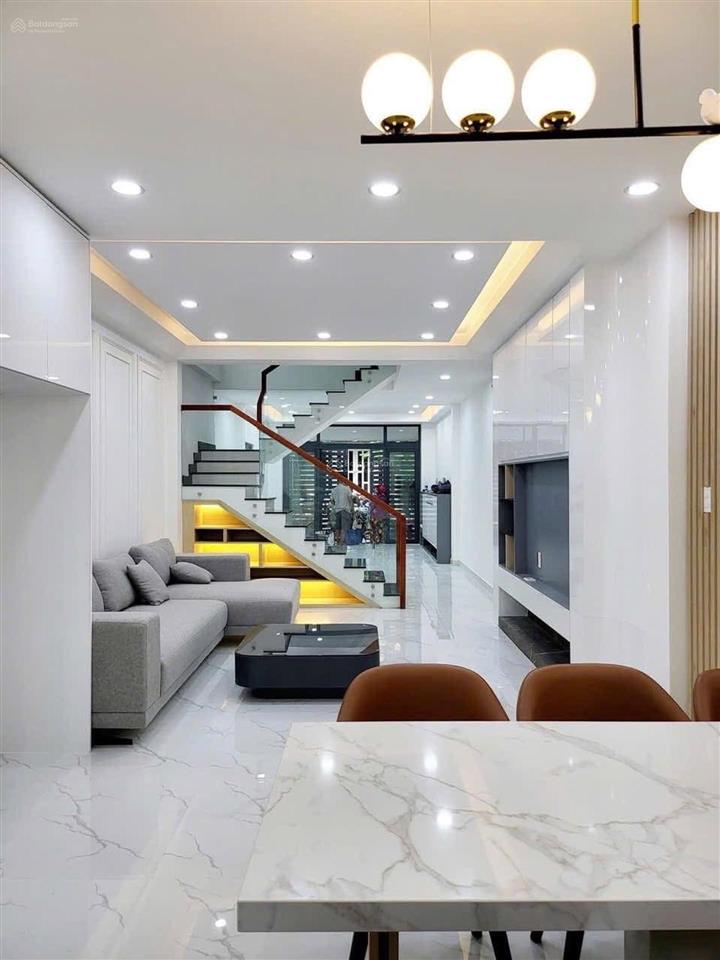 Nhà đẹp 3 tầng tô ký  nguyễn ánh thủ  100m2 ( 5 x 20m) dt khủng 4 pn  hẻm thông 10m nhỉnh 5t