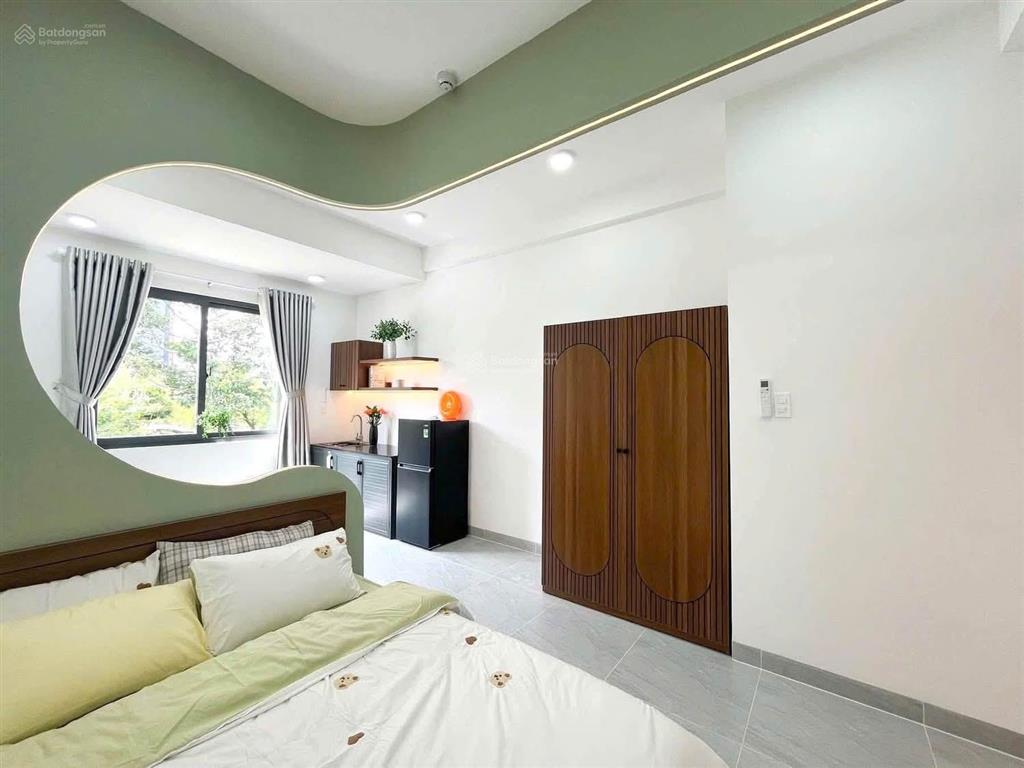 Căn hộ studio quận 1 view cây xanh thoáng 35m2 full nội thất gần chợ tân định công viên lê văn tám