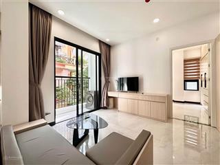 Căn hộ cho thuê quận 1 thiết kế 1 phòng ngủ cao cấp ban công thoáng gần bến thành phố đi bộ full nt