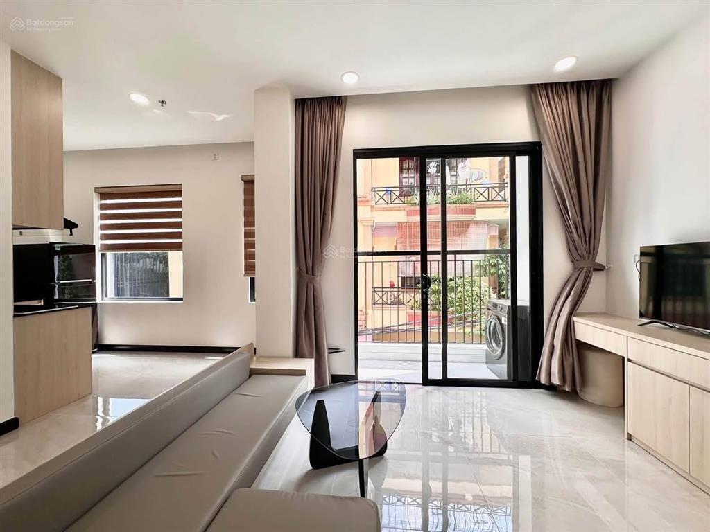 Căn hộ cho thuê quận 1 thiết kế 1 phòng ngủ cao cấp ban công thoáng gần bến thành phố đi bộ full nt