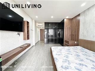 Cho thuê chdv 1 phòng ngủ ban công tách bếp full nội thất, gần quận 1, phú nhuận, cá trường đại học