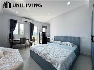 Cho thuê chdv ban công ful nội thất mới xây ngay đại học văn lang, tiện ích tiện lợi xung quanh
