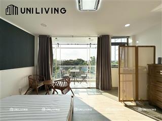 Cho thuê chdv 1 phòng ngủ ban công tách bếp full nội thất, tiện ích tiện lợi xung quanh