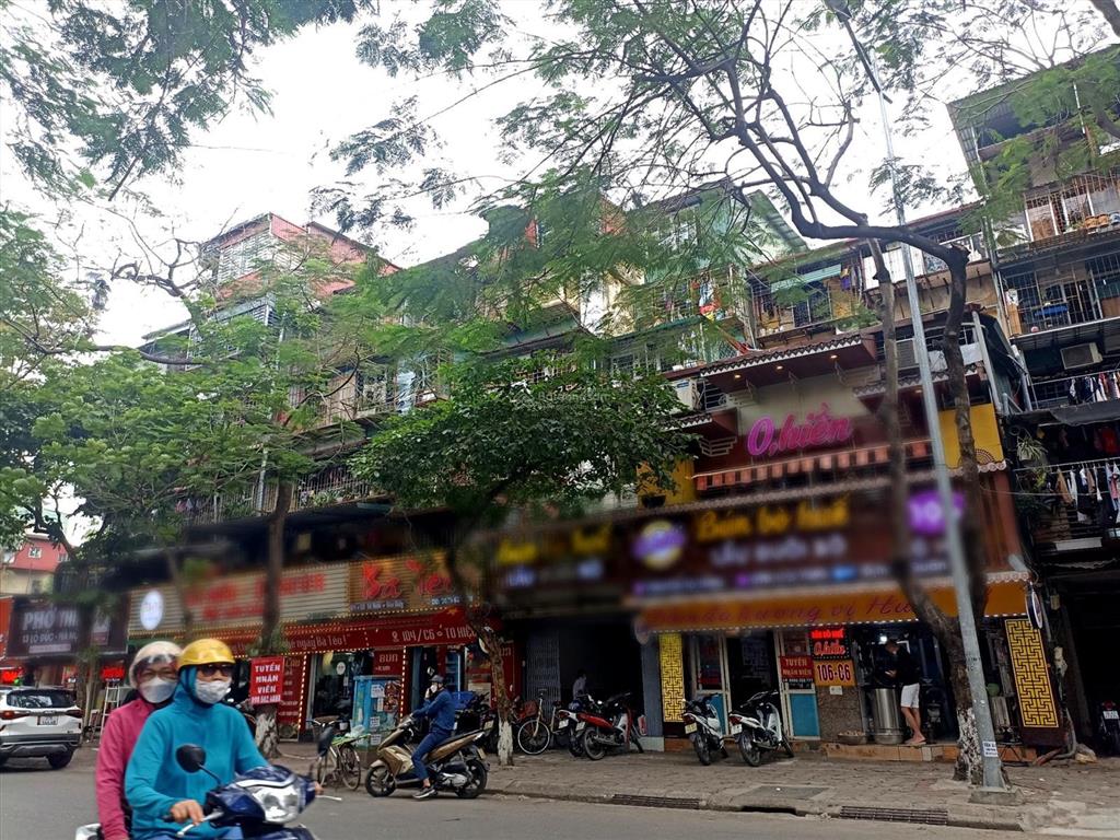 Mặt bằng kinh doanh đẹp! bán tập thể tầng 1 tây sơn thái hà, đống đa oto đỗ cửa, cho thuê 20tr