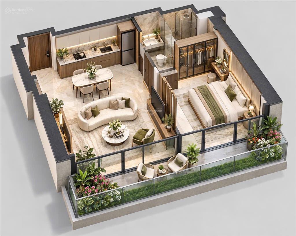 Masterise cao xà lá! căn 1pn đẹp tòa đông nam view nội khu cực đẹp! chỉ 6,2 tỷ