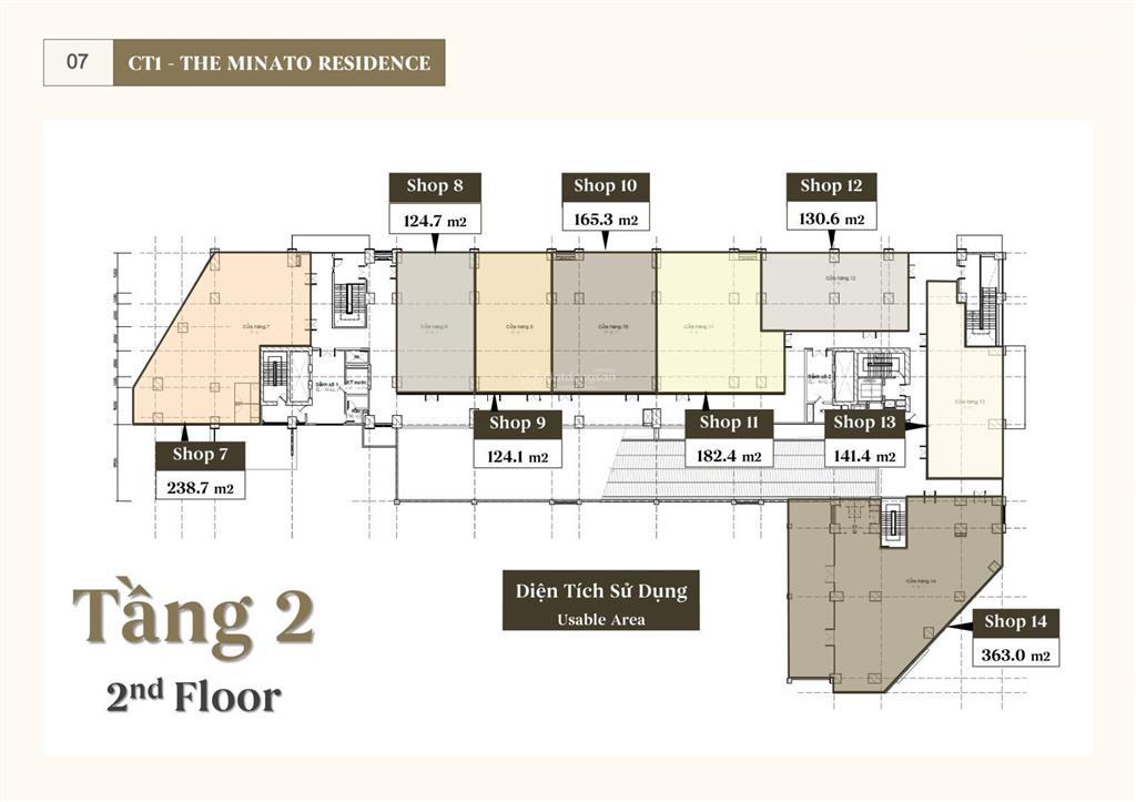 Phòng kinh doanh minato shop ct1 siêu rộng 130m2, mt 15m, 38tr/m2, mở nhà hàng bao thắng!