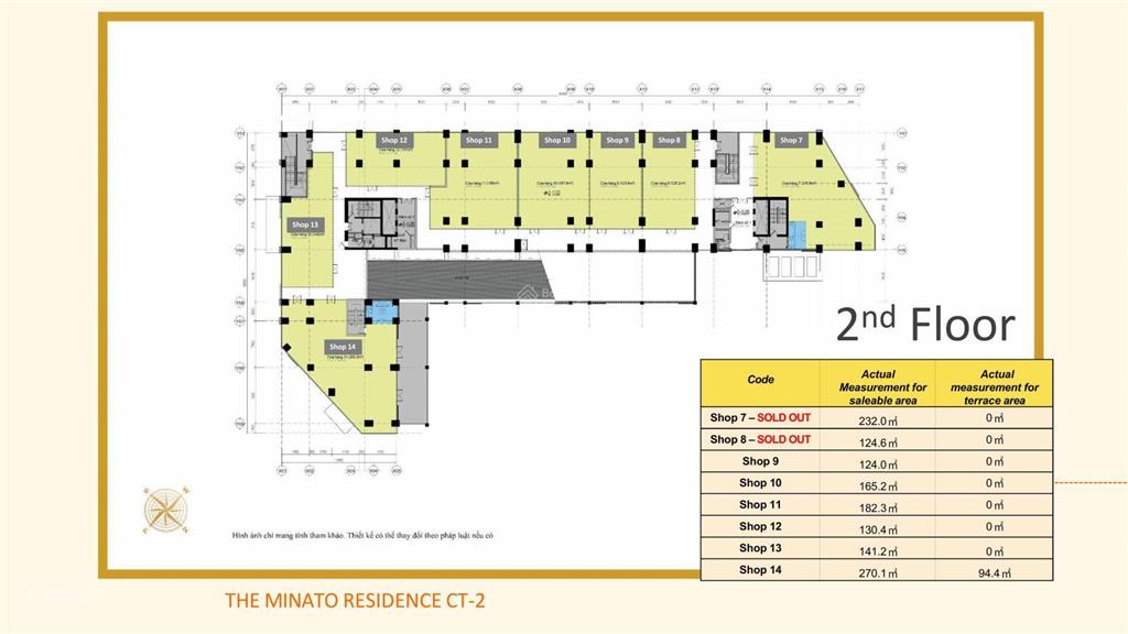 Phòng kinh doanh minato shop ct1 siêu rộng 130m2, mt 15m, 38tr/m2, mở nhà hàng bao thắng!