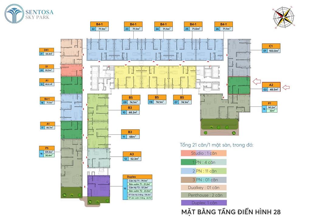 Pkd sentosa 2pn tầng cao 2x view sông full đồ chỉ 2,65 tỷ bao hết phí cho thuê ngay 12tr/tháng