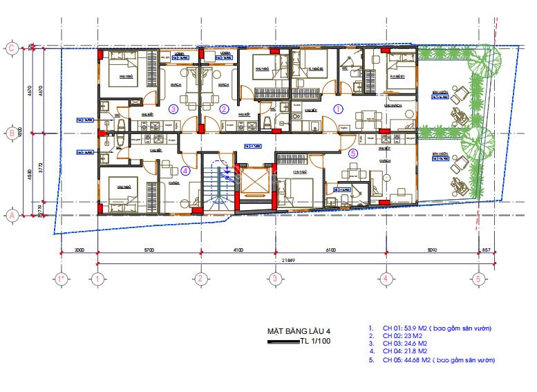 Cho thuê 1500m2 9x25 hầm 7 tầng 41 chdv/khách sạn  khu phan xích long  phan đăng lưu, phú nhuận