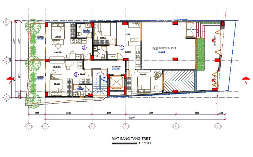 Cho thuê 1500m2 9x25 hầm 7 tầng 41 chdv/khách sạn  khu phan xích long  phan đăng lưu, phú nhuận