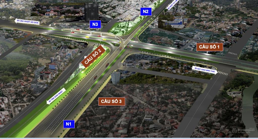 Đất mặt tiền trong khu phát triển đô thị tod  ngay vành đai 2, ga metro  94m2 ngang 5,4m x 18m