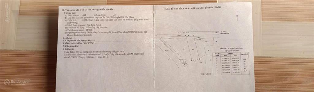 Hót nhất cả nước cần giờ. 2.833m2, tại xã bình khánh, giá 8,5 tỉ