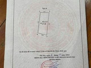 Chỉ có 5.5 tỷ bạn có ngay nhà 28 m2 4 tầng ngõ to 20m là ra mặt phố giáp bát kim đồng