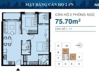 Cần chuyển nhượng siêu phẩm duplex tại ch newton, 75.7m2, 2pn + 2wc, nhận nhà