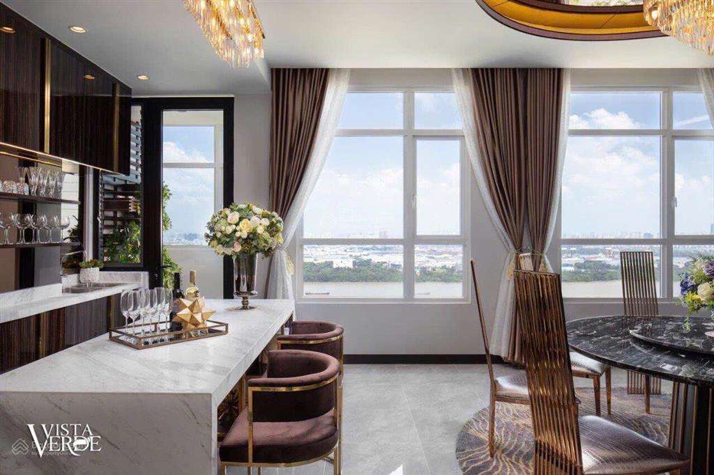 Bán sky mansion vista verde 4 phòng ngủ 407m2 view sông cbd, full nội thất, giá 61.8 tỷ (allin)