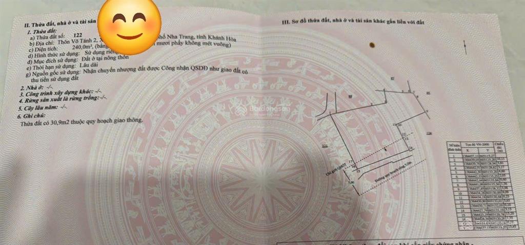 Bán căn nhà cấp 4 hẻm giáp văn cương, vĩnh lương, nha trang, 240m2, giá 2.2 tỷ