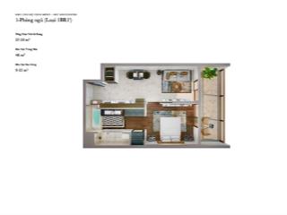 Bán căn hộ 1 phòng ngủ lợi nhuận 636tr/năm. tầng cao góc view đẹp