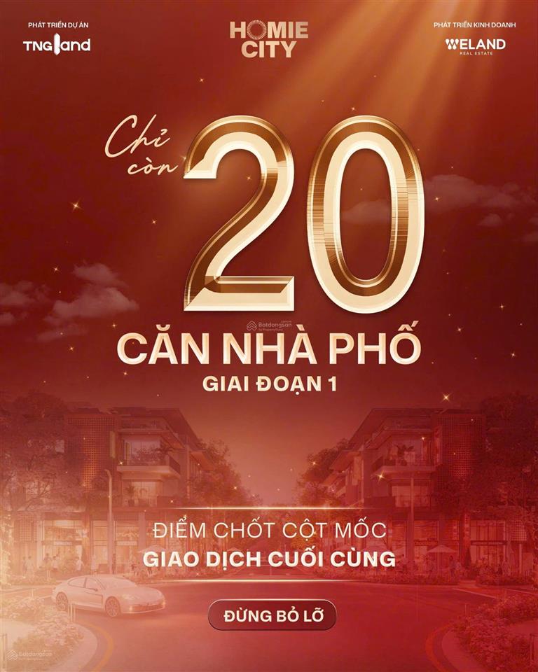 Quỹ căn shophouse giới hạn tại homie city, bđs dòng tiền tốt nhất đã đi vào khai thác