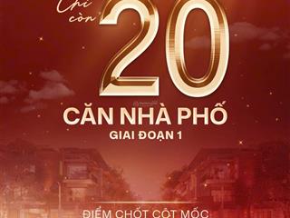 Quỹ hàng 20 căn shophouse giới hạn tại homi city, bđs dòng tiền tốt nhất đã đi vào khai thác