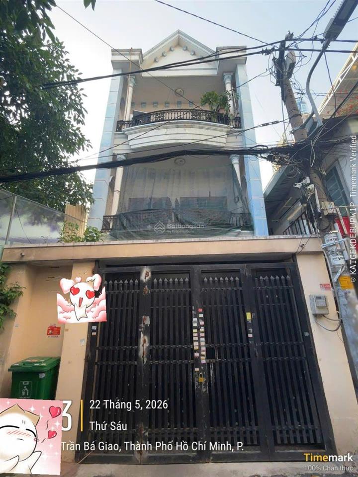 Bán nhà hxh trần bá giao phường an nhơn, dt 5x20m công nhận 99,8m2 xây 2 lầu