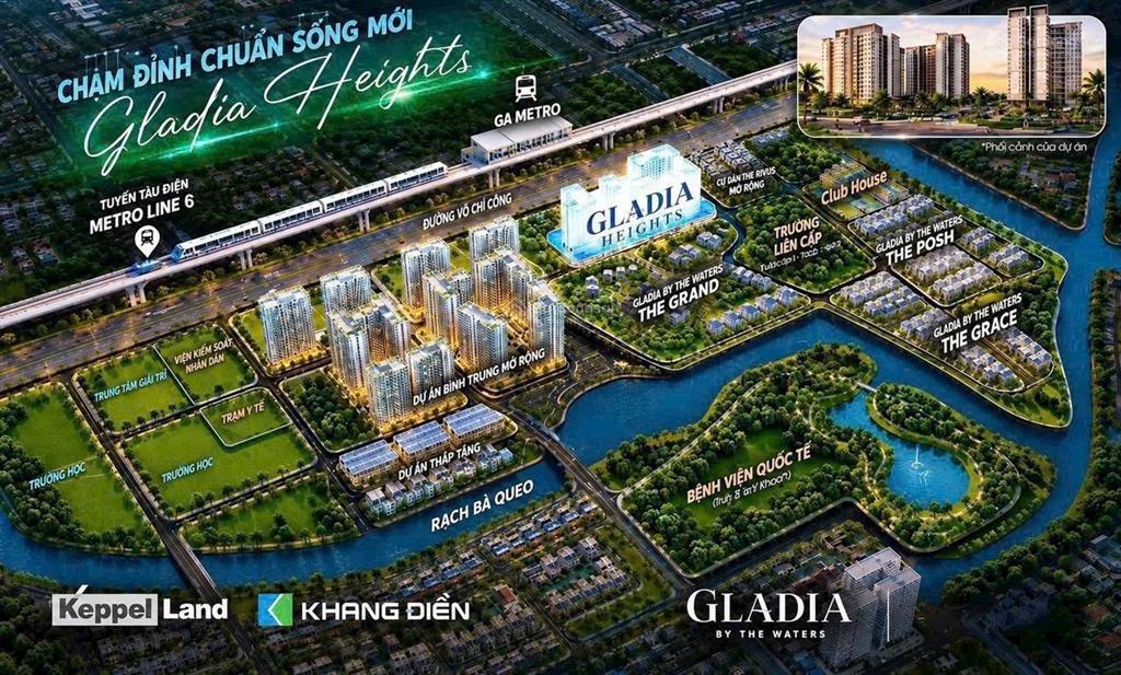 Chính thức mở bán căn hộ gladia heights khang điền quận 2, hàng riêng f1