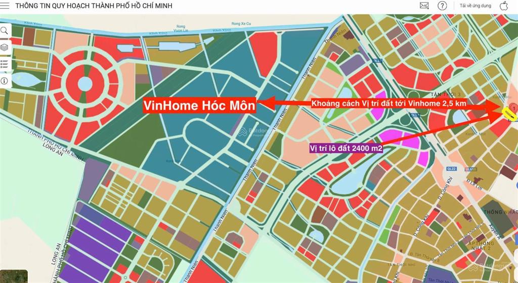 Bán đất 2 mặt tiền siêu đẹp ngay dương công khi, hóc môn