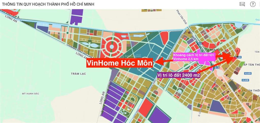 Bán đất 2 mặt tiền siêu đẹp ngay dương công khi, hóc môn