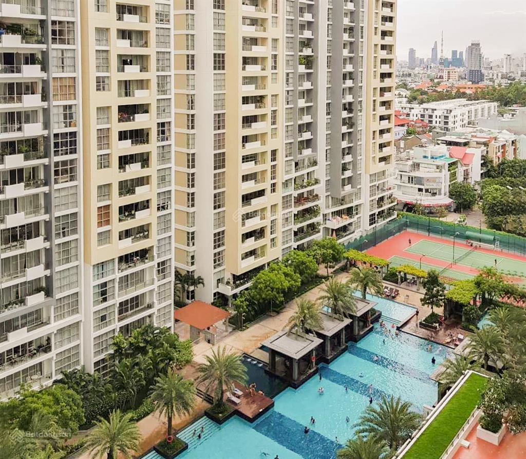 Bán căn hộ the estella tầng trung tháp 4a với 3 phòng ngủ view hồ bơi