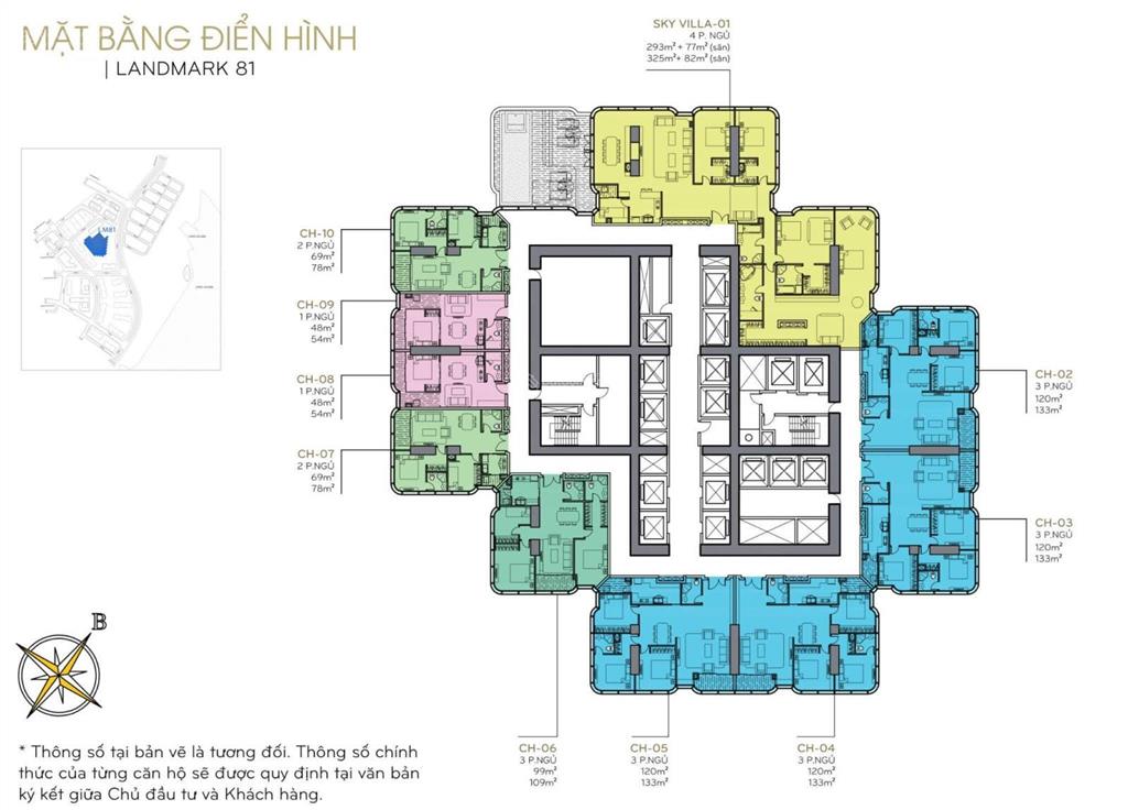 Vinhomes central park bán căn hộ tháp landmark 81 với 3 phòng ngủ view sông có sổ hồng