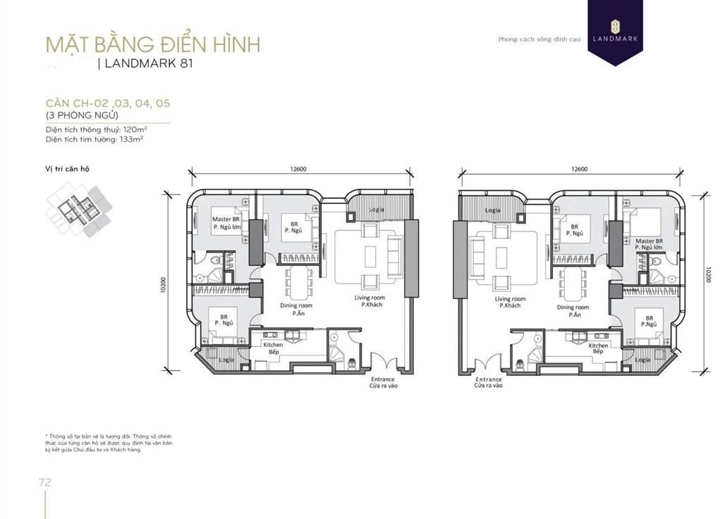 Vinhomes central park bán căn hộ tháp landmark 81 với 3 phòng ngủ view sông có sổ hồng