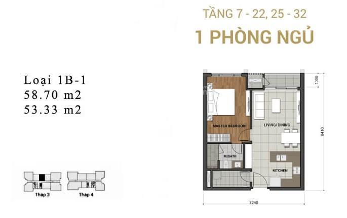 Estella heights bán căn hộ tháp t3 spa foreigner quota với 1 phòng ngủ view thành phố