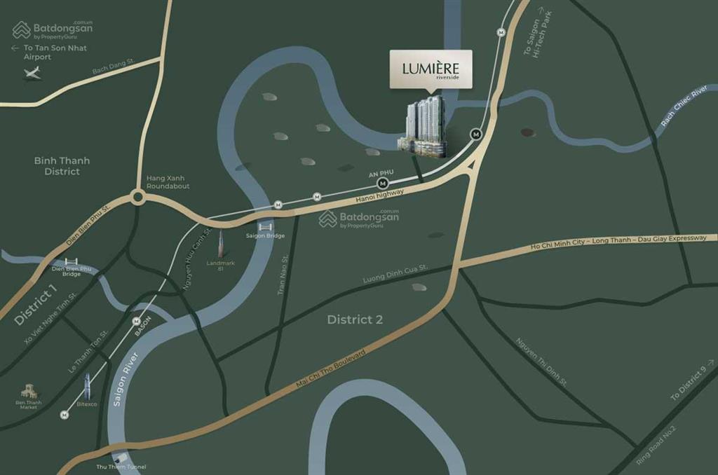 Lumiere riverside bán căn hộ tháp east loại spa foreigner quota với 3 phòng ngủ view sông