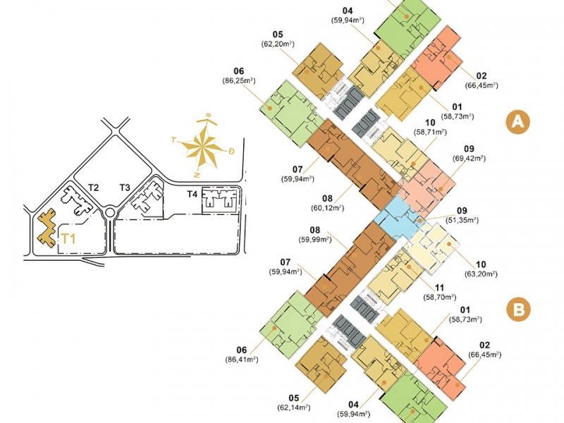 Masteri thảo điền bán căn hộ tháp t1 với 2 phòng ngủ nội thất đầy đủ có sổ hồng