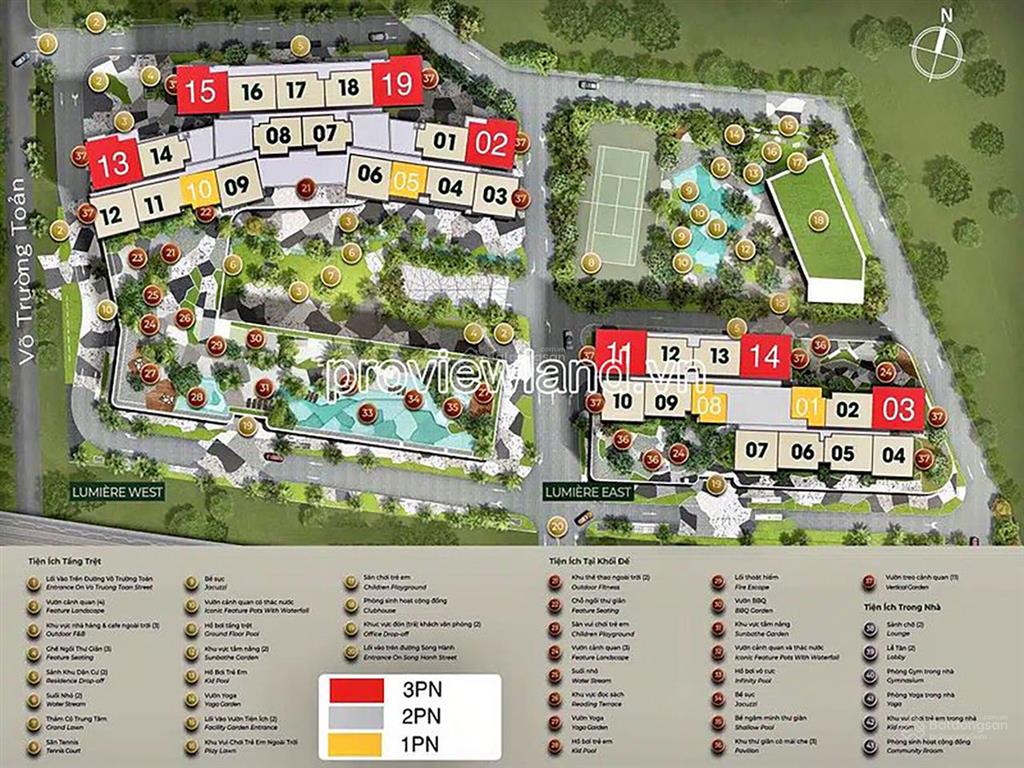 Bán căn hộ tại lumiere riverside gồm 3 phòng ngủ tầng cao view sông có sổ hồng
