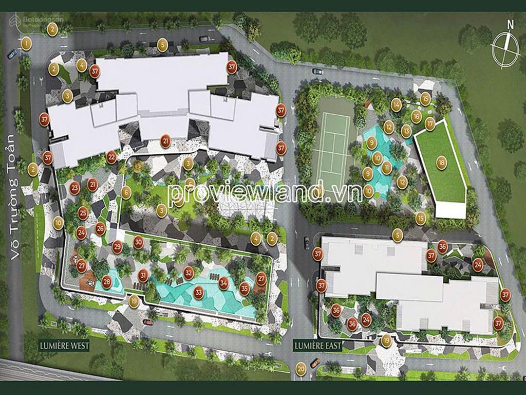 Bán căn hộ tại lumiere riverside gồm 3 phòng ngủ tầng cao view sông có sổ hồng