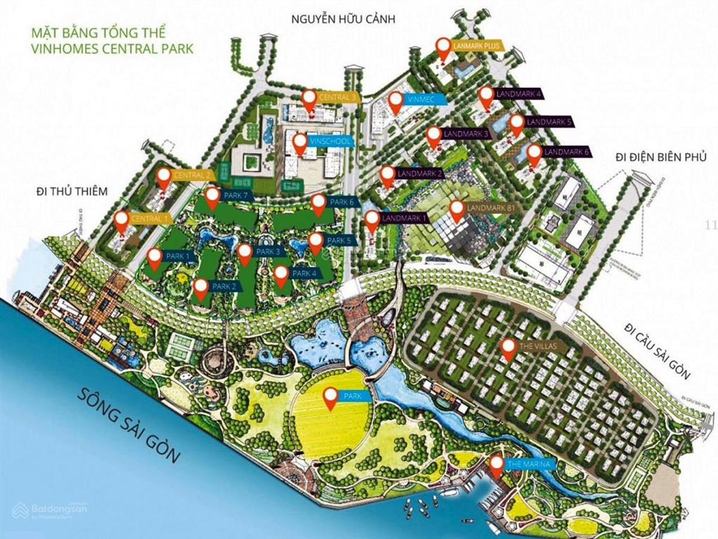 Bán căn hộ tại vinhomes central park tháp landmark 5 gồm 3 phòng ngủ view landmark 81 có sổ hồng