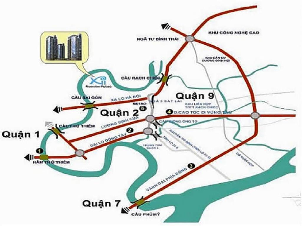 Cho thuê căn hộ tại xi riverview tháp 101 gồm 3 phòng ngủ nội thất sang trọng view sông